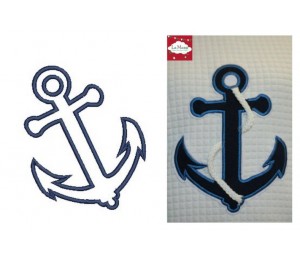 Stickdatei - Anker für Seil zum Ansticken